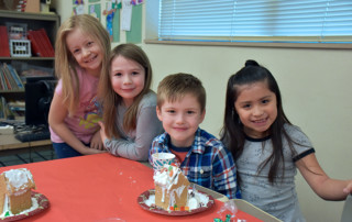 Hazel Dell students display their gingerbread houses