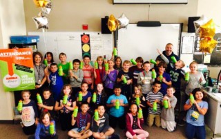 Photo of Salmon Creek Elementary class with good attendance