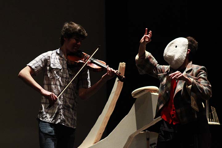 Photo of students performing , school of arts
