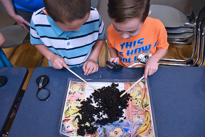 Photo of hands-on learning at Hazel Dell Elementary