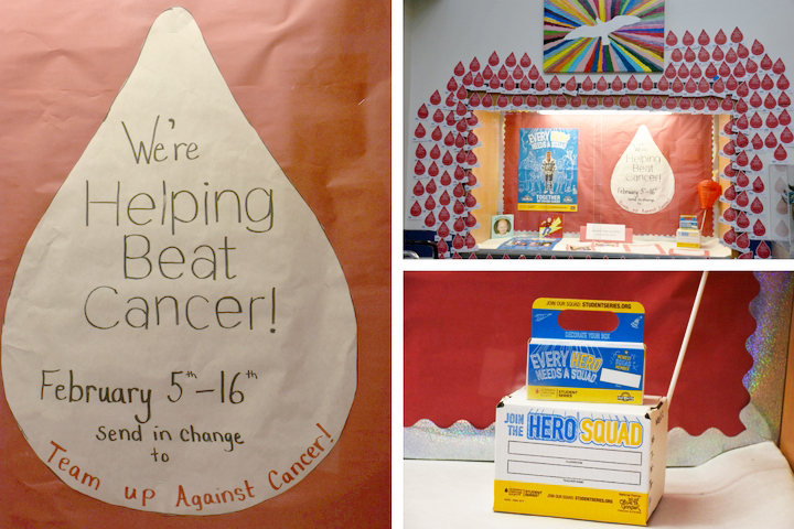 Lake Shore Elementary's fundraiser included pledging to support people with cancer