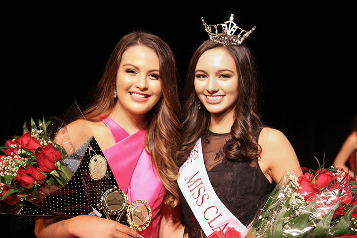 Karsyn Brinkley and Payton May, first runner up and Miss Clark County Outstanding Teen