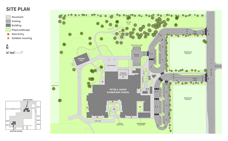 Site plan for the new Ogden Elementary