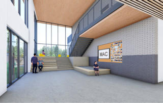 Rendering of new McLoughlin Middle School interior