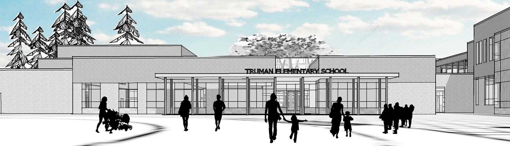 Rendering of the design for the new Truman Elementary