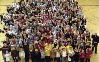 Students, teachers, parents and community members celebrate VPS turning 150 years old.