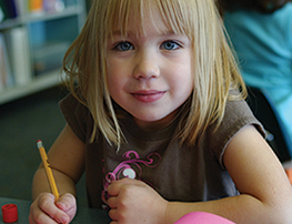 Kindergarten student starts full-day kindergarten.