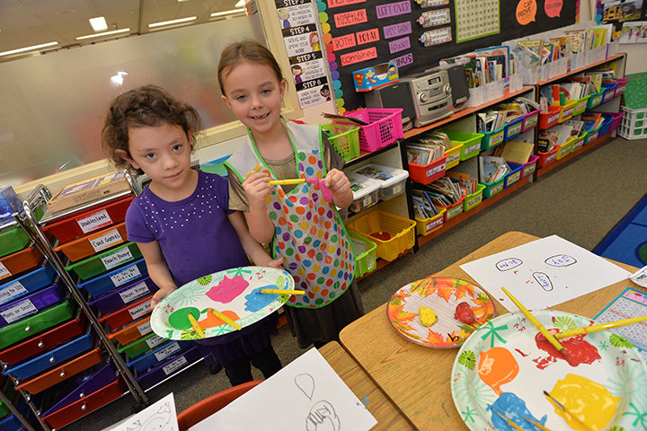 Felida Elementary students practice kindness by painting rocks with inspirational messages