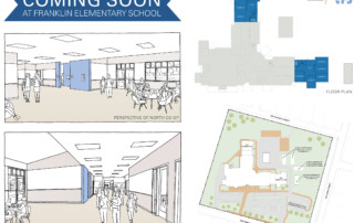 Coming soon at Franklin Elementary School: Perspective of north co-op and west co-op