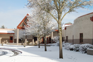 Roosevelt Elementary in the snow