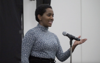 Yeshi Berry performs at the Southwest Washington Poetry Out Loud competition