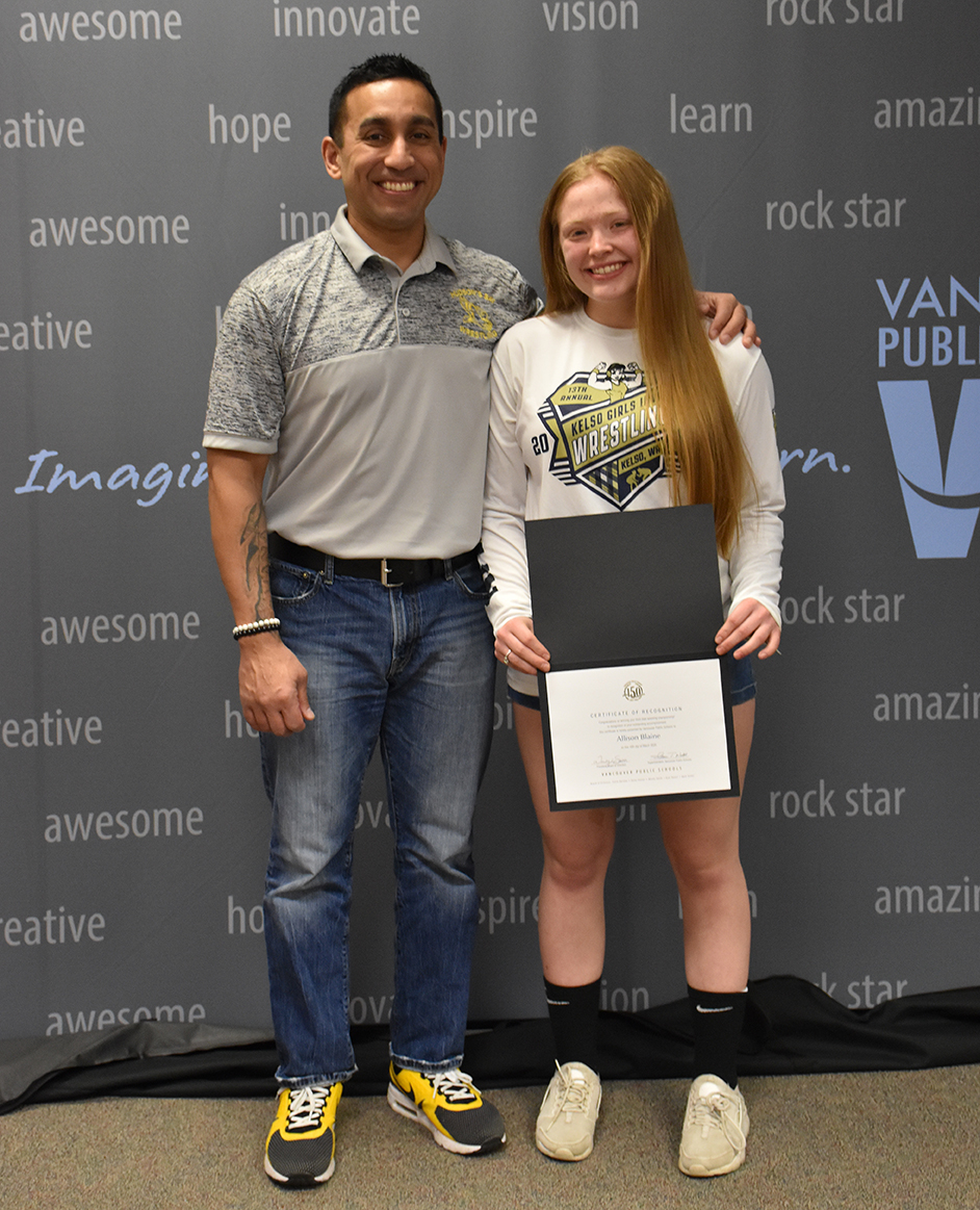 State champ Allison Blaine