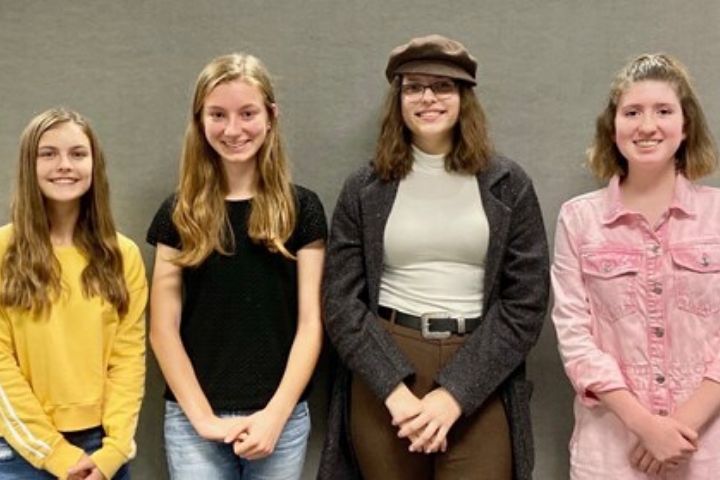 Sisters in STEM: Emma Fancher, Phoebe Abbruzzese, Paige Barrett, Claire Russell