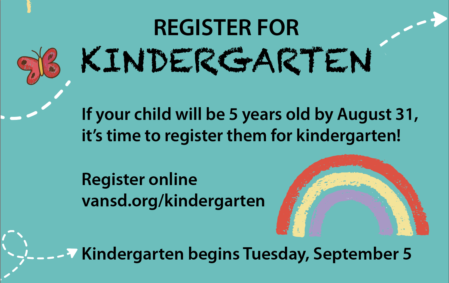 Register for kindergarten!