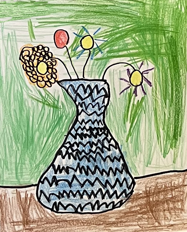 Student artwork: Van Gogh inspired sunflowers