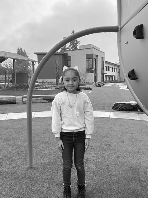 Xiomara a student at Ruth Bader Ginsburg Elementary School