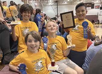 Eisenhower Elementary School students wins team and individual awards.