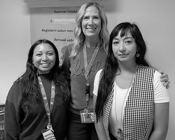 Vancouver PUblic Schools Welcome Center team (Nicole, Hillary and Violeta).