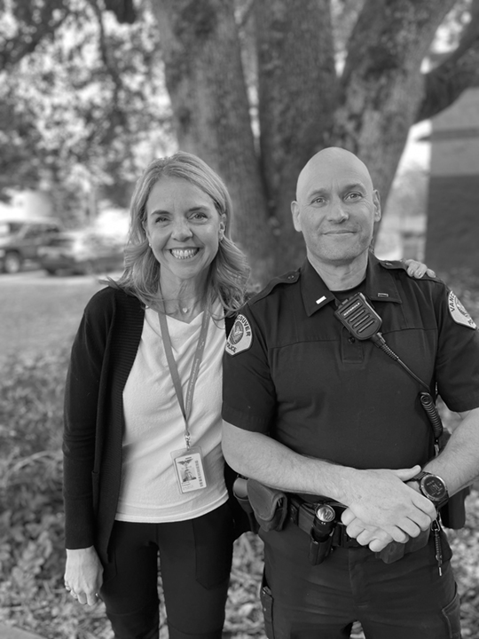 The CoResponder team partners the Vancouver Police Department with Mental Health providers from our community. Shahna Creagan from Sea Mar and Lt. Blaise Geddry from VPD.