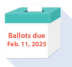 Ballots due Feb. 11, 2025