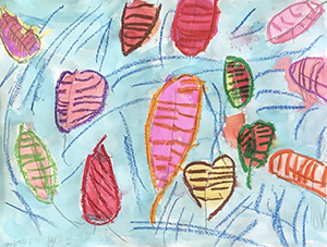 Student artwork: Fall leaves